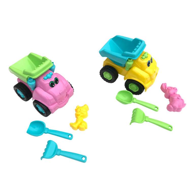 7131670/2088 Дитячий набір іграшок Вантажник: машина, лопатка, граблі, одна паска маленька, 2 види, 3+