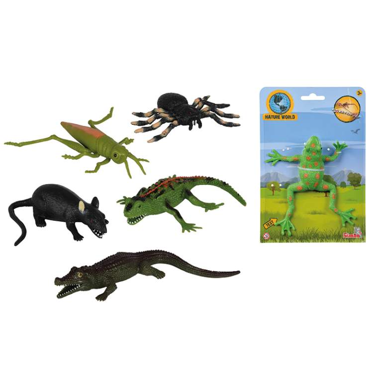 4340015 Іграшка-стрейч Тваринки, 14 см, 6 видів, 3+ 4340015 Іграшка-стрейч Тваринки, 14 см, 6 видів, 3+